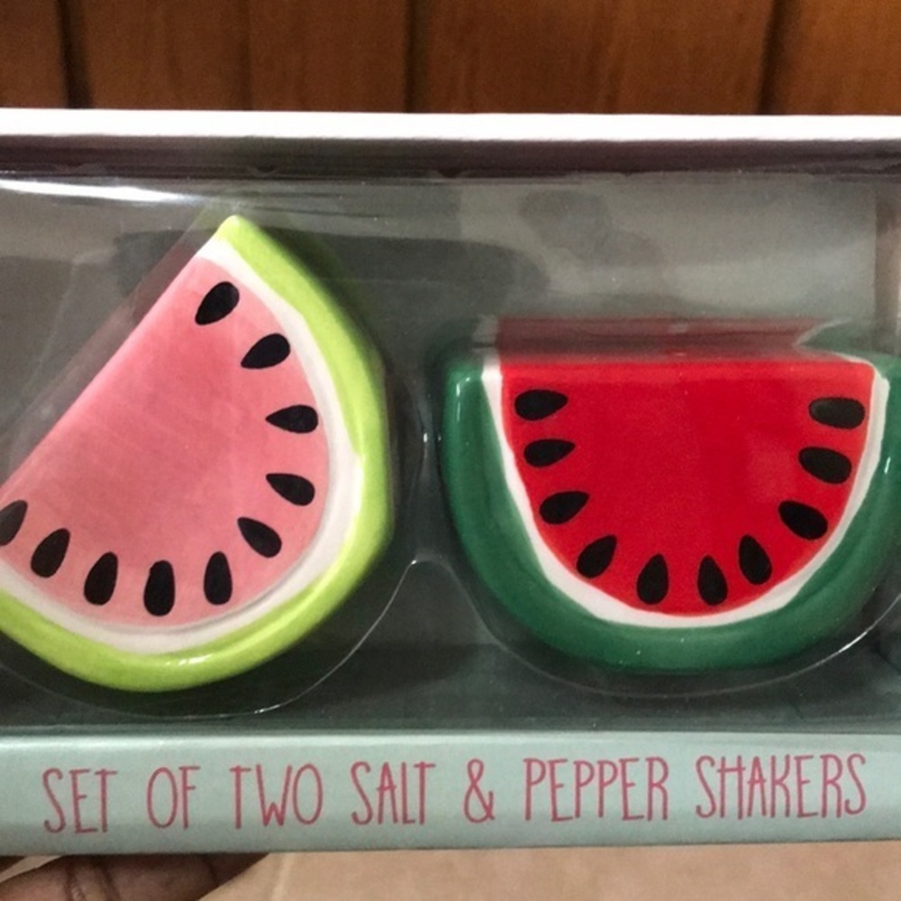 Brand new Watermelon salt & pepper shakers